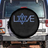 Love Jewish Messianic Cross Star Of David Spare Tire Cover - Wonder Print Shop