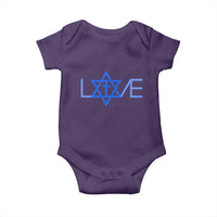 Love Jewish Messianic Cross Star Of David Baby Onesie - Wonder Print Shop