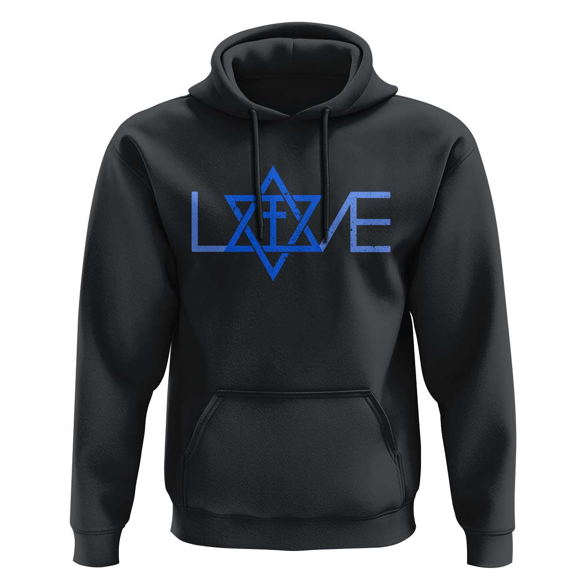 Love Jewish Messianic Cross Star Of David Hoodie - Wonder Print Shop