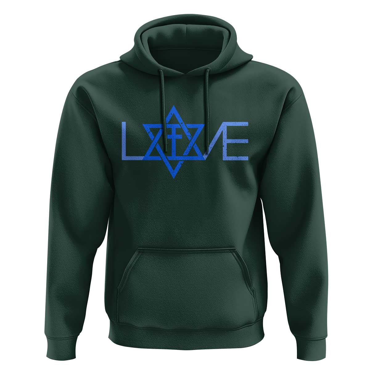 Love Jewish Messianic Cross Star Of David Hoodie - Wonder Print Shop