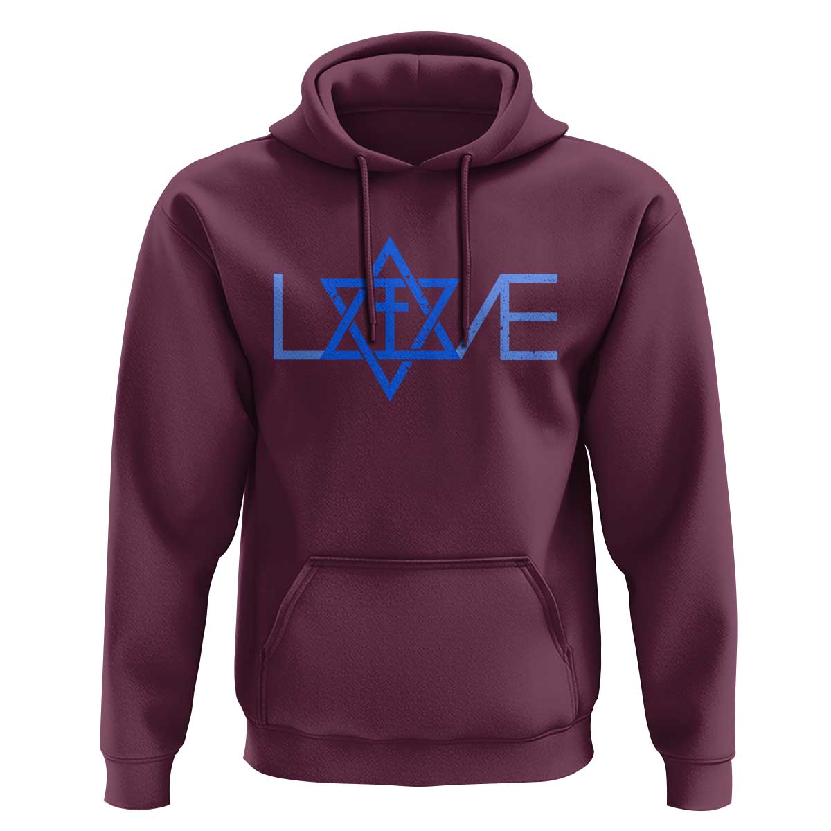 Love Jewish Messianic Cross Star Of David Hoodie - Wonder Print Shop
