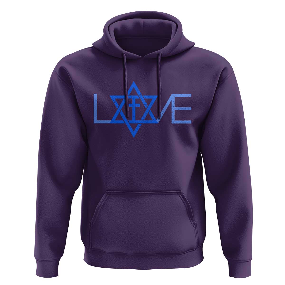 Love Jewish Messianic Cross Star Of David Hoodie - Wonder Print Shop