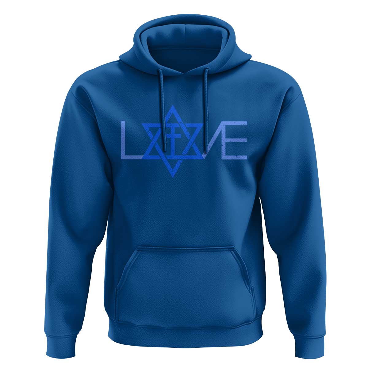 Love Jewish Messianic Cross Star Of David Hoodie - Wonder Print Shop