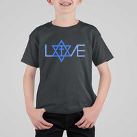 Love Jewish Messianic Cross Star Of David T Shirt For Kid - Wonder Print Shop