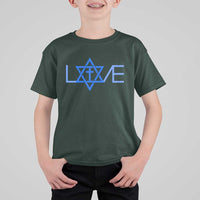 Love Jewish Messianic Cross Star Of David T Shirt For Kid - Wonder Print Shop