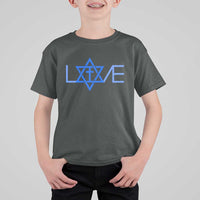 Love Jewish Messianic Cross Star Of David T Shirt For Kid - Wonder Print Shop