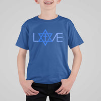 Love Jewish Messianic Cross Star Of David T Shirt For Kid - Wonder Print Shop