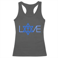 Love Jewish Messianic Cross Star Of David Racerback Tank Top - Wonder Print Shop