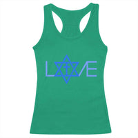 Love Jewish Messianic Cross Star Of David Racerback Tank Top - Wonder Print Shop