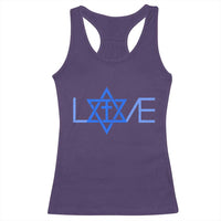Love Jewish Messianic Cross Star Of David Racerback Tank Top - Wonder Print Shop