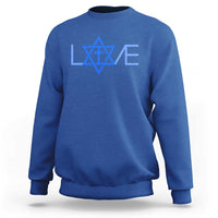 Love Jewish Messianic Cross Star Of David Sweatshirt - Wonder Print Shop