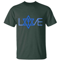 Love Jewish Messianic Cross Star Of David T Shirt - Wonder Print Shop