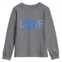 Love Jewish Messianic Cross Star Of David Youth Sweatshirt - Wonder Print Shop