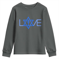 Love Jewish Messianic Cross Star Of David Youth Sweatshirt - Wonder Print Shop