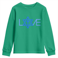 Love Jewish Messianic Cross Star Of David Youth Sweatshirt - Wonder Print Shop