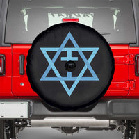 Messianic Cross Star of David Yeshua Jesus Spare Tire Cover - Wonder Print Shop