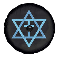 Messianic Cross Star of David Yeshua Jesus Spare Tire Cover - Wonder Print Shop