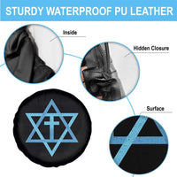 Messianic Cross Star of David Yeshua Jesus Spare Tire Cover - Wonder Print Shop