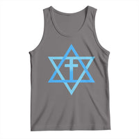 Messianic Cross Star of David Yeshua Jesus Tank Top - Wonder Print Shop