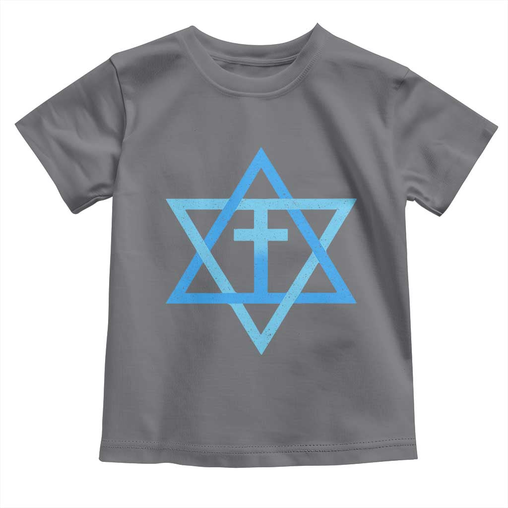 Messianic Cross Star of David Yeshua Jesus Toddler T Shirt - Wonder Print Shop