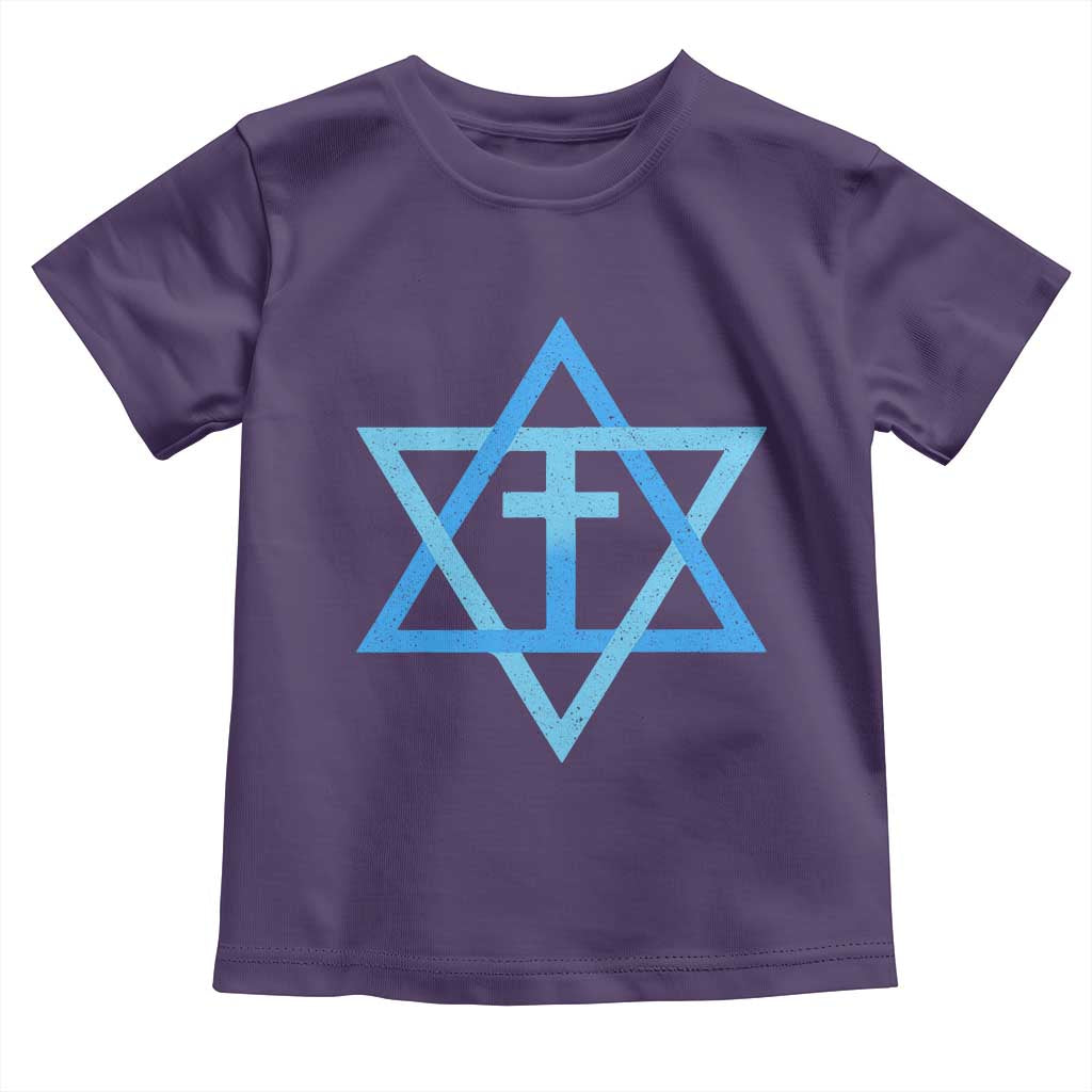 Messianic Cross Star of David Yeshua Jesus Toddler T Shirt - Wonder Print Shop