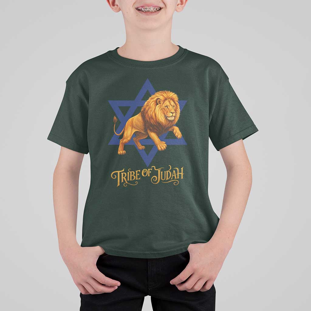 Tribe Of Judah T Shirt For Kid Bible History Hebrew Christ Israelite Lion - Wonder Print Shop