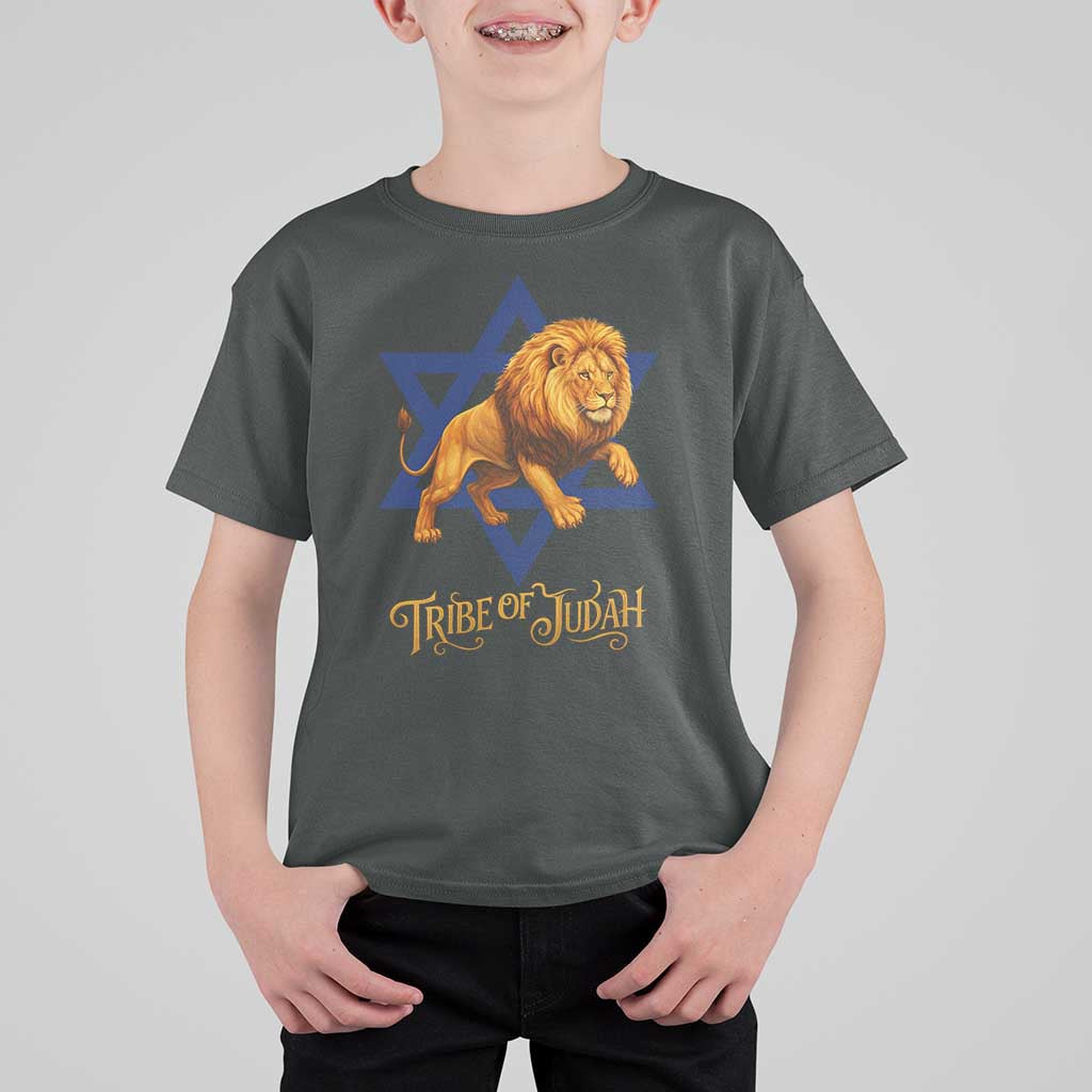 Tribe Of Judah T Shirt For Kid Bible History Hebrew Christ Israelite Lion - Wonder Print Shop
