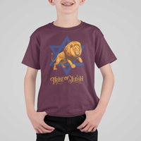 Tribe Of Judah T Shirt For Kid Bible History Hebrew Christ Israelite Lion - Wonder Print Shop