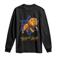 Tribe Of Judah Long Sleeve Shirt Bible History Hebrew Christ Israelite Lion - Wonder Print Shop