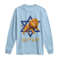 Tribe Of Judah Long Sleeve Shirt Bible History Hebrew Christ Israelite Lion - Wonder Print Shop