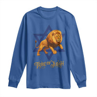 Tribe Of Judah Long Sleeve Shirt Bible History Hebrew Christ Israelite Lion - Wonder Print Shop