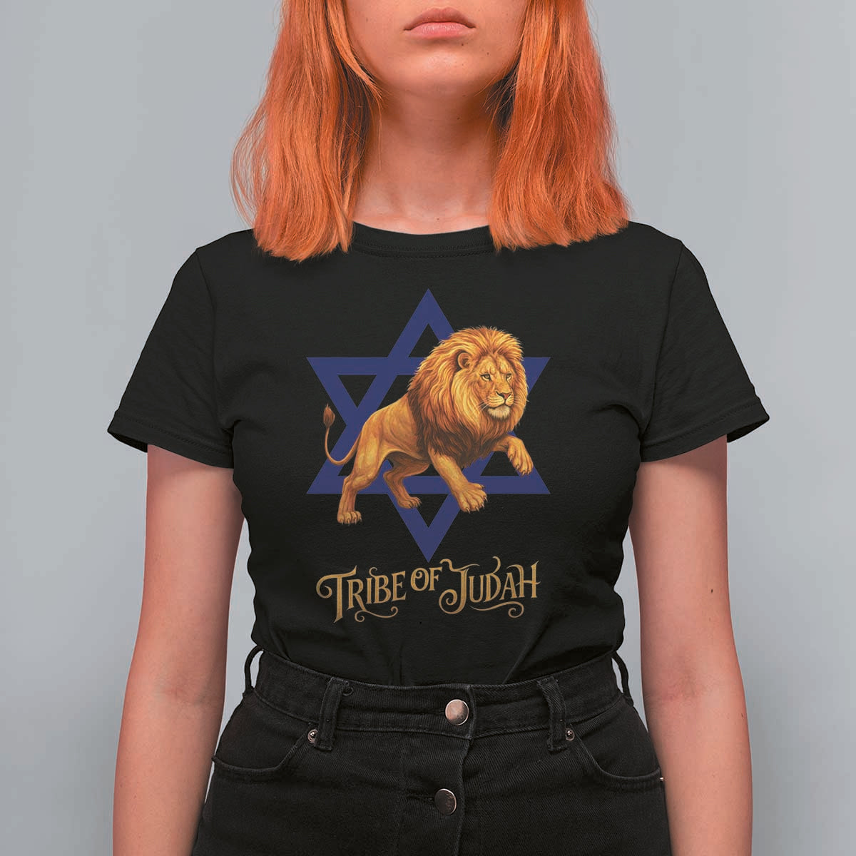 Tribe Of Judah T Shirt For Women Bible History Hebrew Christ Israelite Lion - Wonder Print Shop