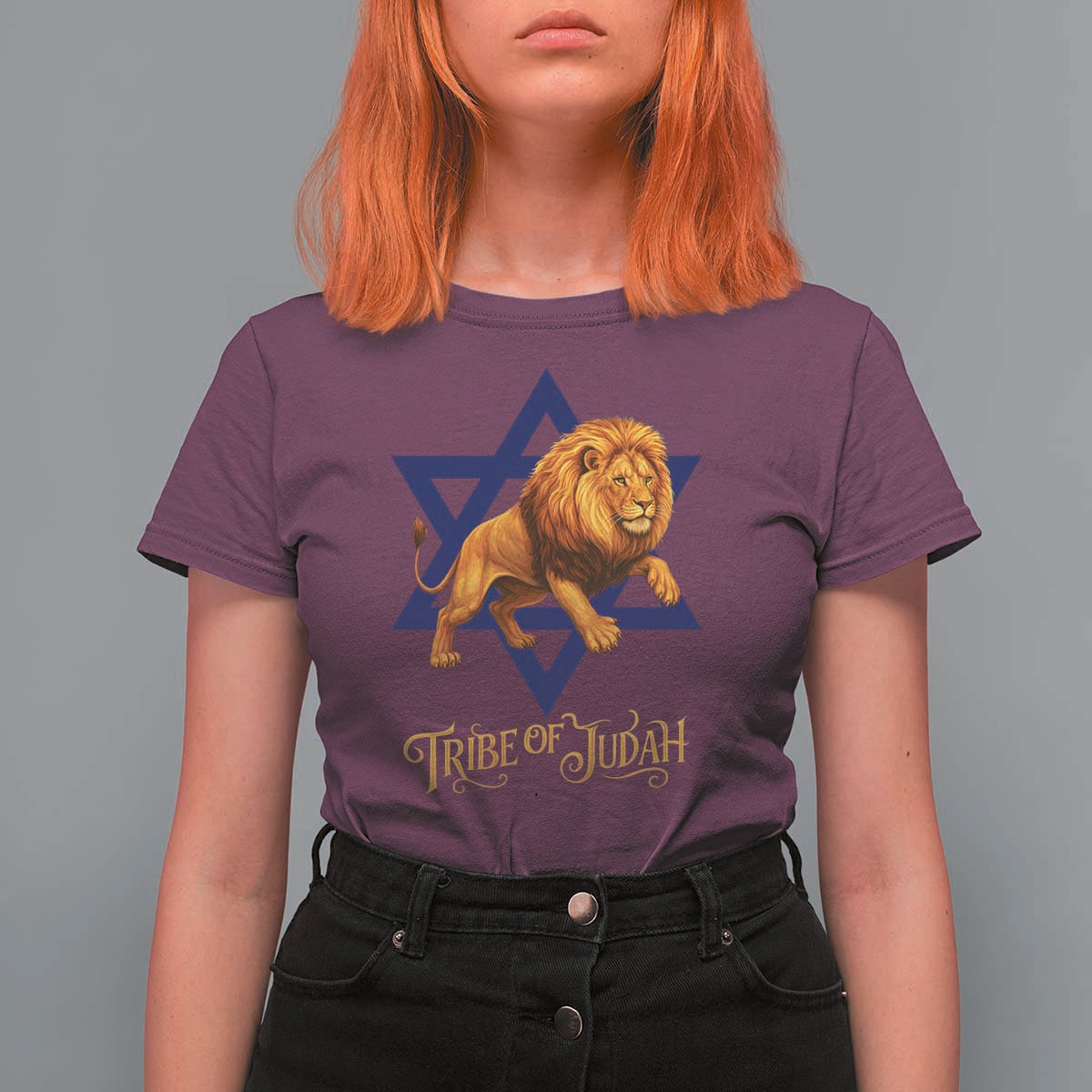 Tribe Of Judah T Shirt For Women Bible History Hebrew Christ Israelite Lion - Wonder Print Shop