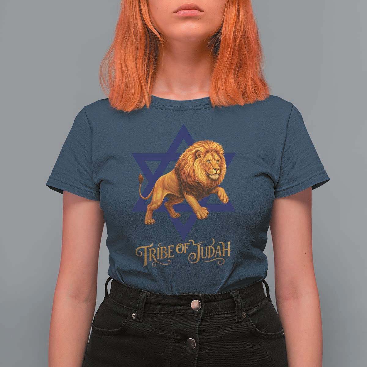 Tribe Of Judah T Shirt For Women Bible History Hebrew Christ Israelite Lion - Wonder Print Shop