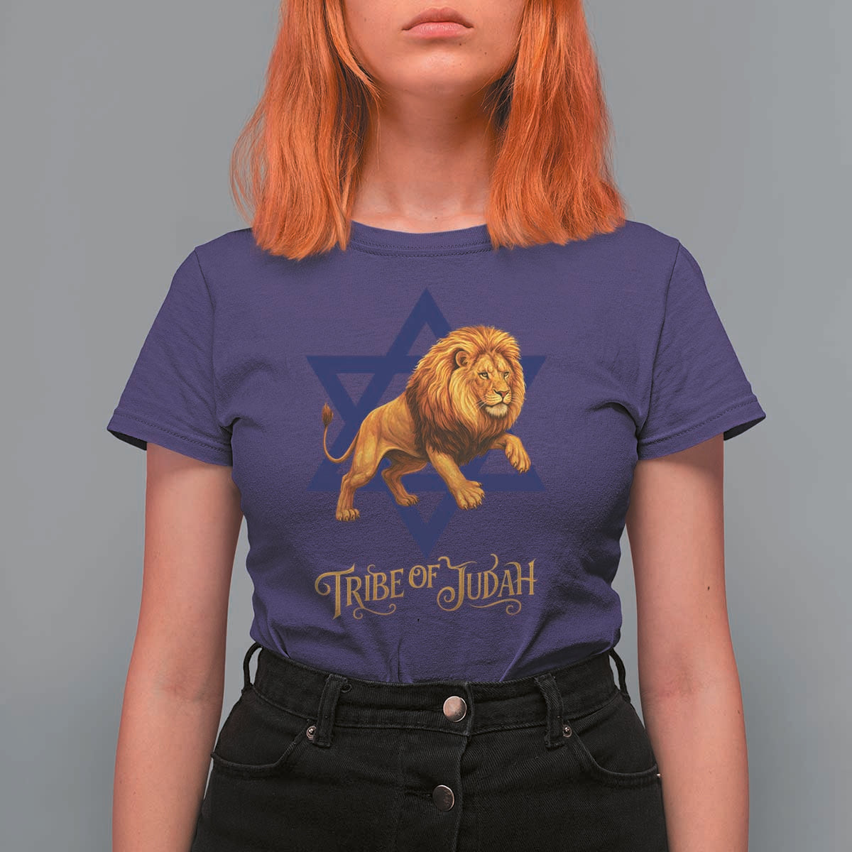 Tribe Of Judah T Shirt For Women Bible History Hebrew Christ Israelite Lion - Wonder Print Shop