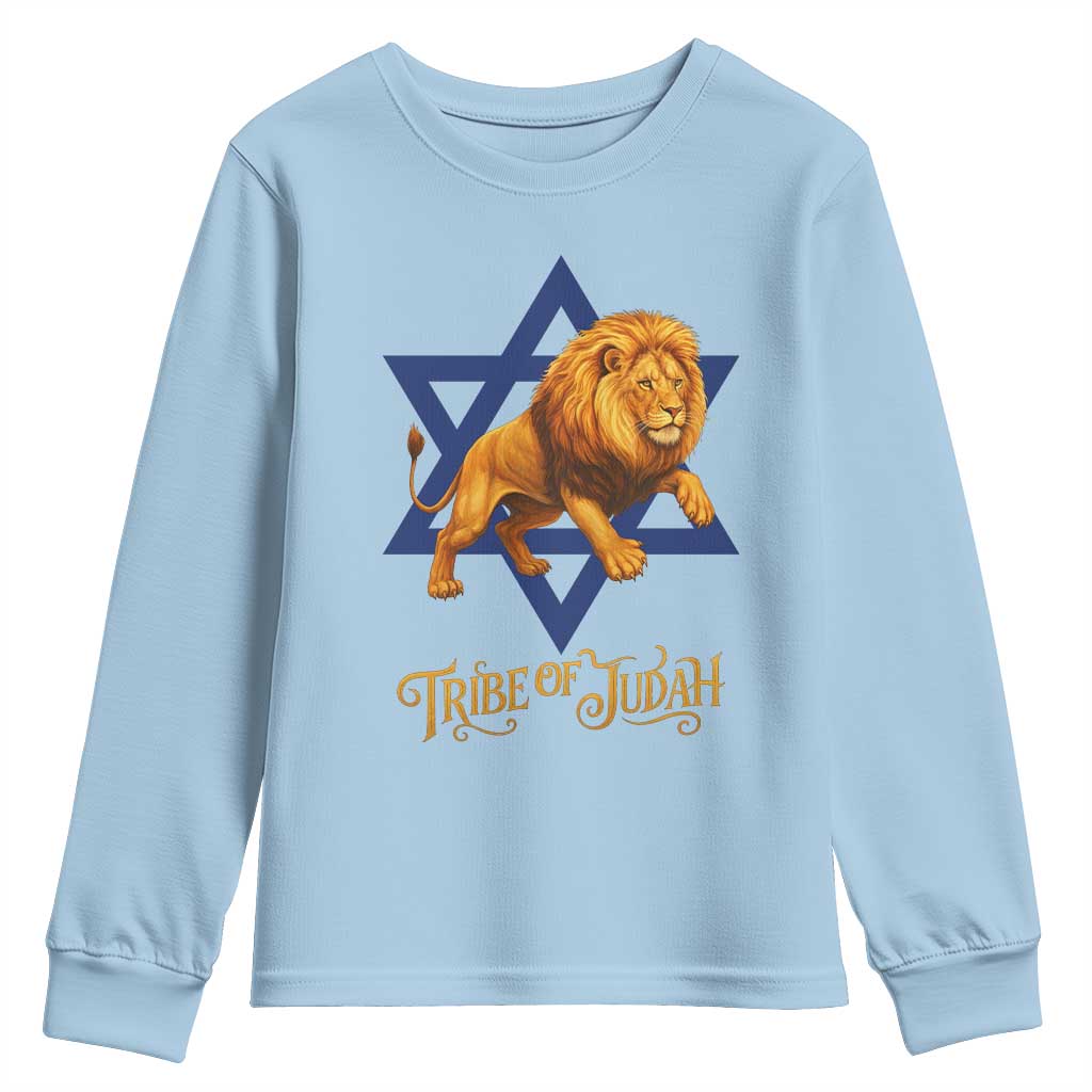 Tribe Of Judah Youth Sweatshirt Bible History Hebrew Christ Israelite Lion - Wonder Print Shop