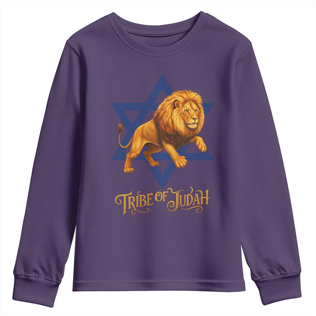 Tribe Of Judah Youth Sweatshirt Bible History Hebrew Christ Israelite Lion - Wonder Print Shop