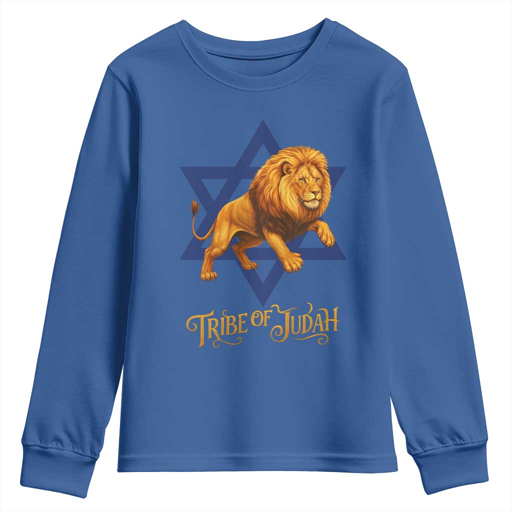 Tribe Of Judah Youth Sweatshirt Bible History Hebrew Christ Israelite Lion - Wonder Print Shop