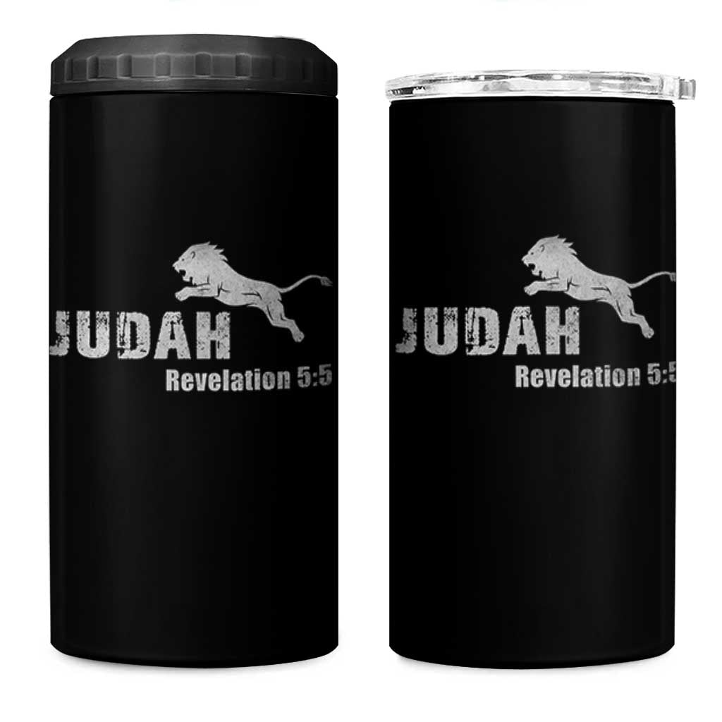 Lion Tribe of Judah Hebrew Christ Israelite 4 in 1 Can Cooler Tumbler - Wonder Print Shop