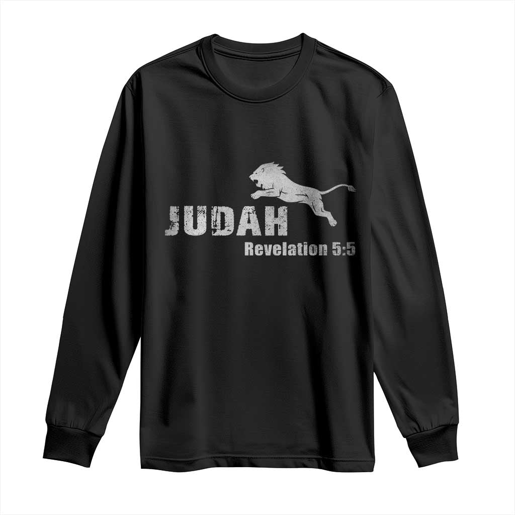 Lion Tribe of Judah Hebrew Christ Israelite Long Sleeve Shirt - Wonder Print Shop