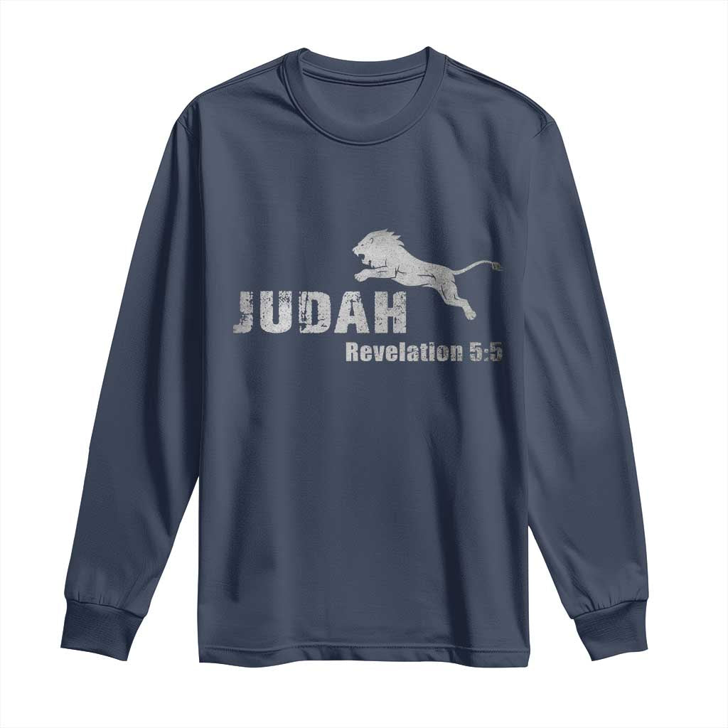 Lion Tribe of Judah Hebrew Christ Israelite Long Sleeve Shirt - Wonder Print Shop