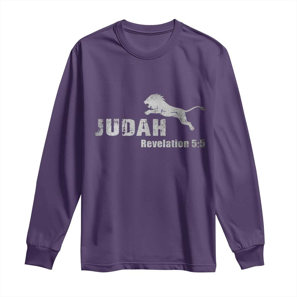 Lion Tribe of Judah Hebrew Christ Israelite Long Sleeve Shirt - Wonder Print Shop