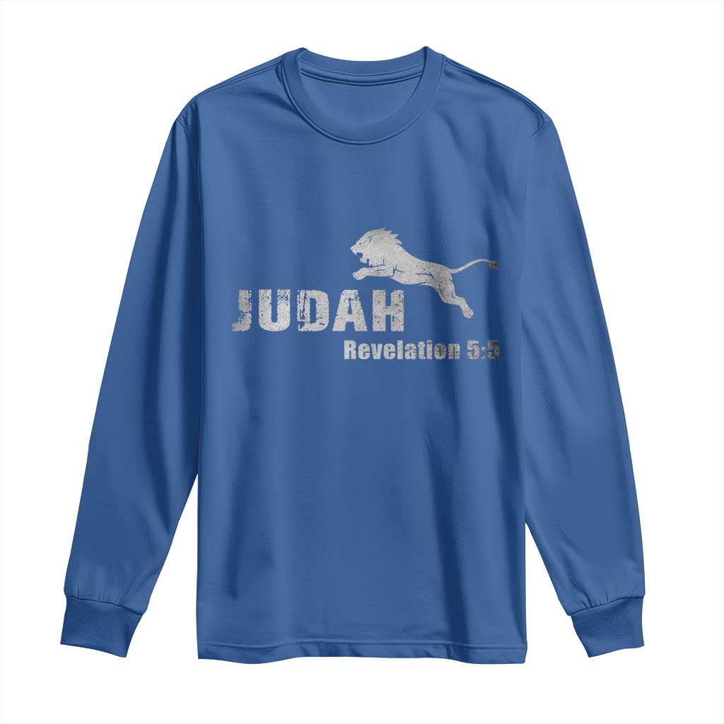 Lion Tribe of Judah Hebrew Christ Israelite Long Sleeve Shirt - Wonder Print Shop