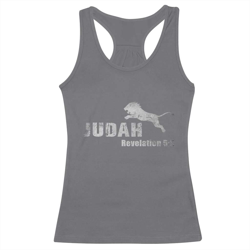 Lion Tribe of Judah Hebrew Christ Israelite Racerback Tank Top - Wonder Print Shop