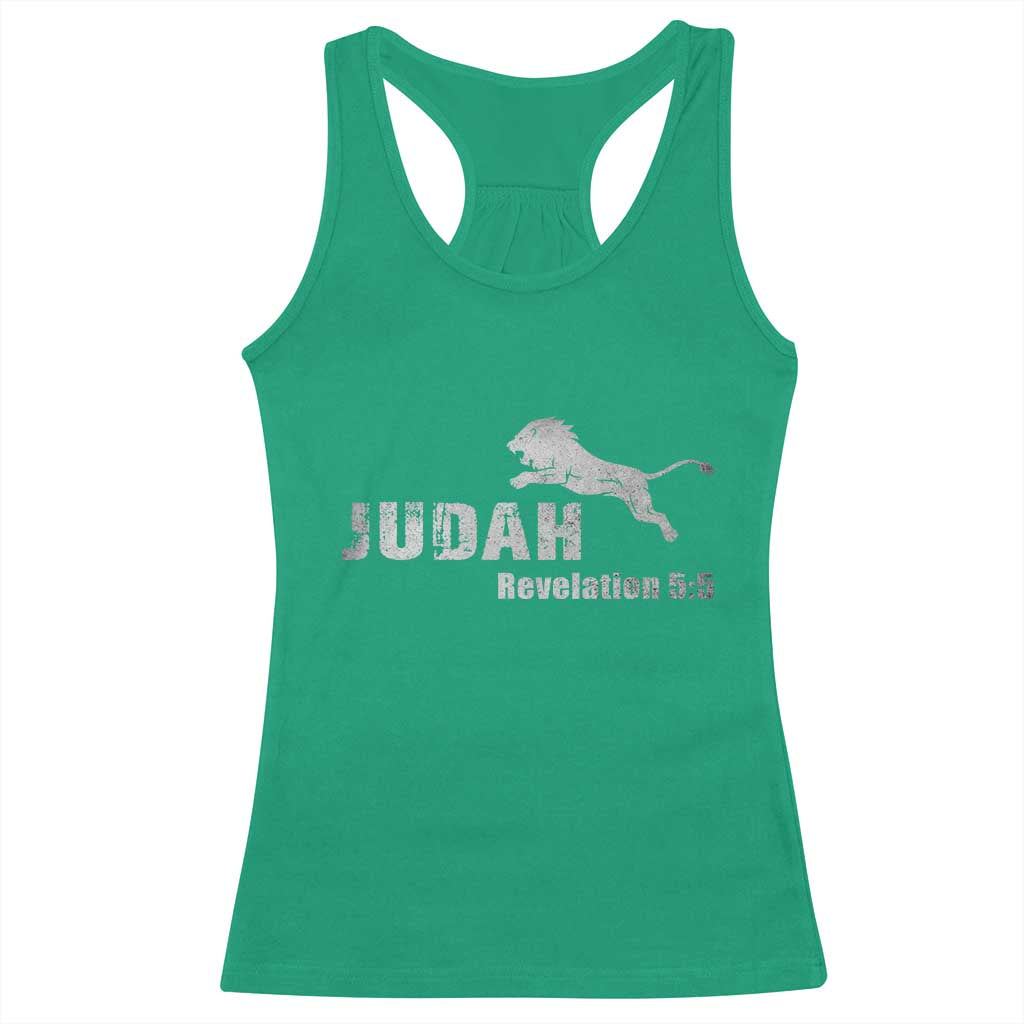 Lion Tribe of Judah Hebrew Christ Israelite Racerback Tank Top - Wonder Print Shop