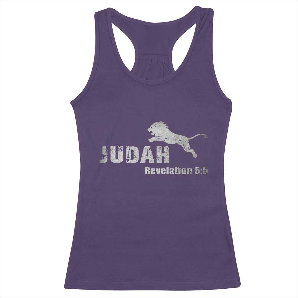 Lion Tribe of Judah Hebrew Christ Israelite Racerback Tank Top - Wonder Print Shop