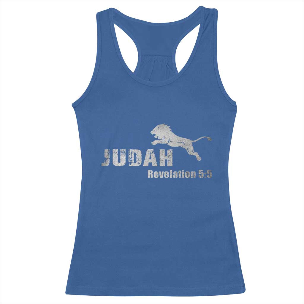 Lion Tribe of Judah Hebrew Christ Israelite Racerback Tank Top - Wonder Print Shop
