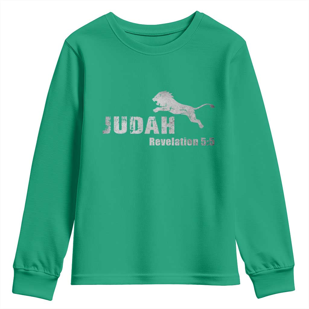 Lion Tribe of Judah Hebrew Christ Israelite Youth Sweatshirt - Wonder Print Shop