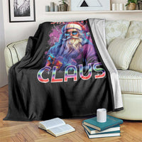 Funny Six Seven Claus Throw Blanket 67 Christmas Santa Meme Gen Alpha - Wonder Print Shop