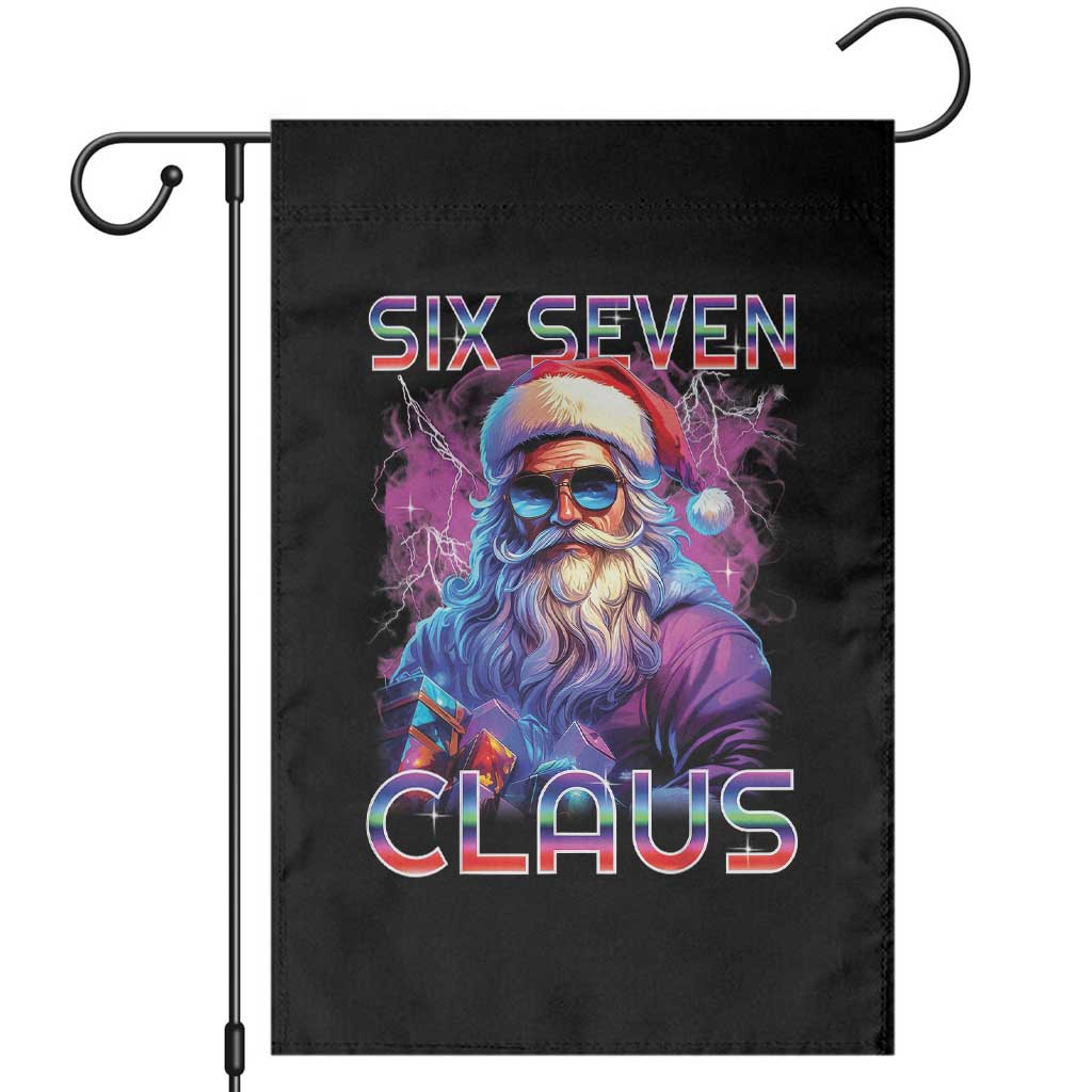 Funny Six Seven Claus Garden Flag 67 Christmas Santa Meme Gen Alpha - Wonder Print Shop